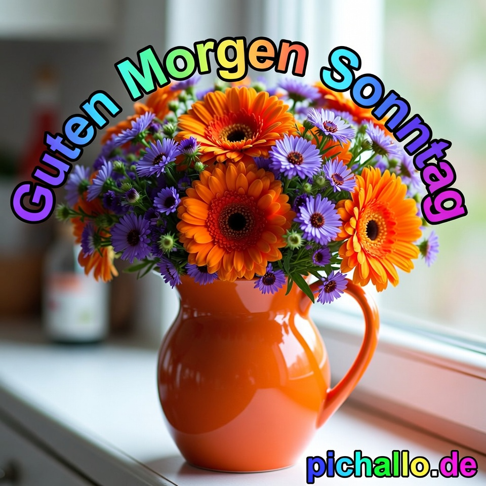 Bunter Gerbera Astern Strauß Bilder