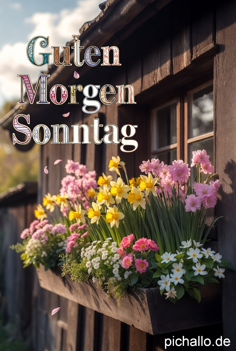 Charmantes Fenster Blumen Bilder
