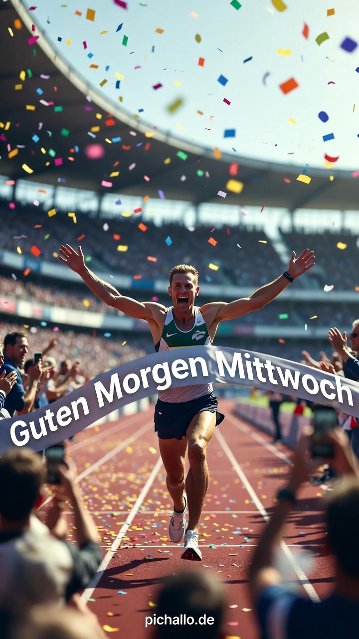 Dynamischer Zielgeraden Lauf Bilder