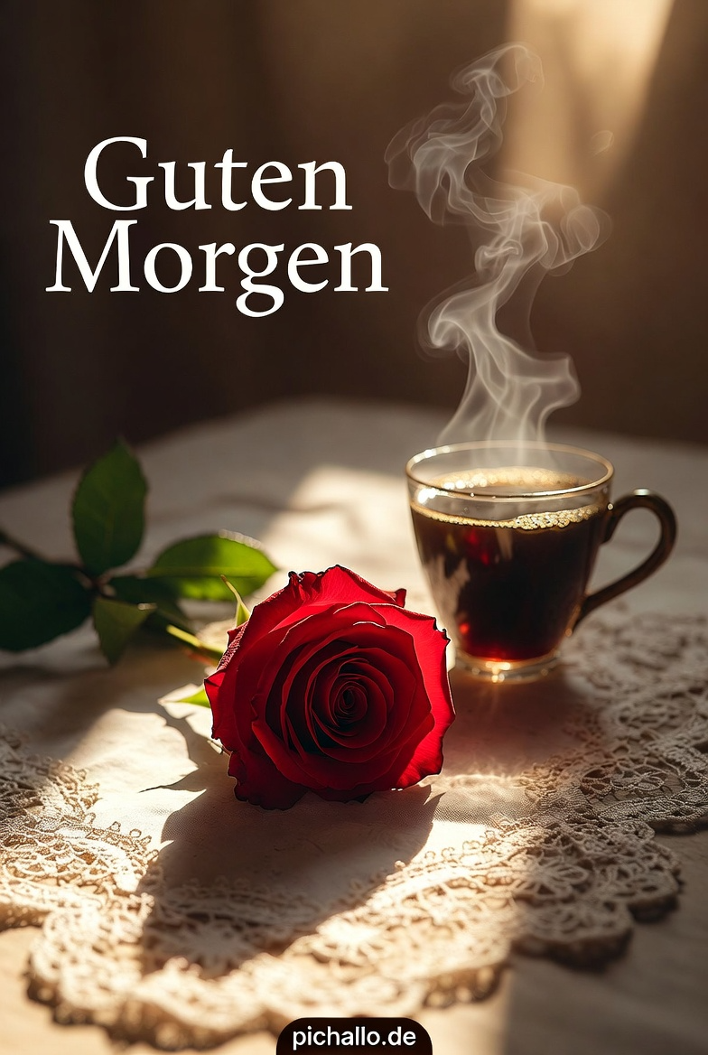 Einzelne Rote Rose Kaffee Bilder