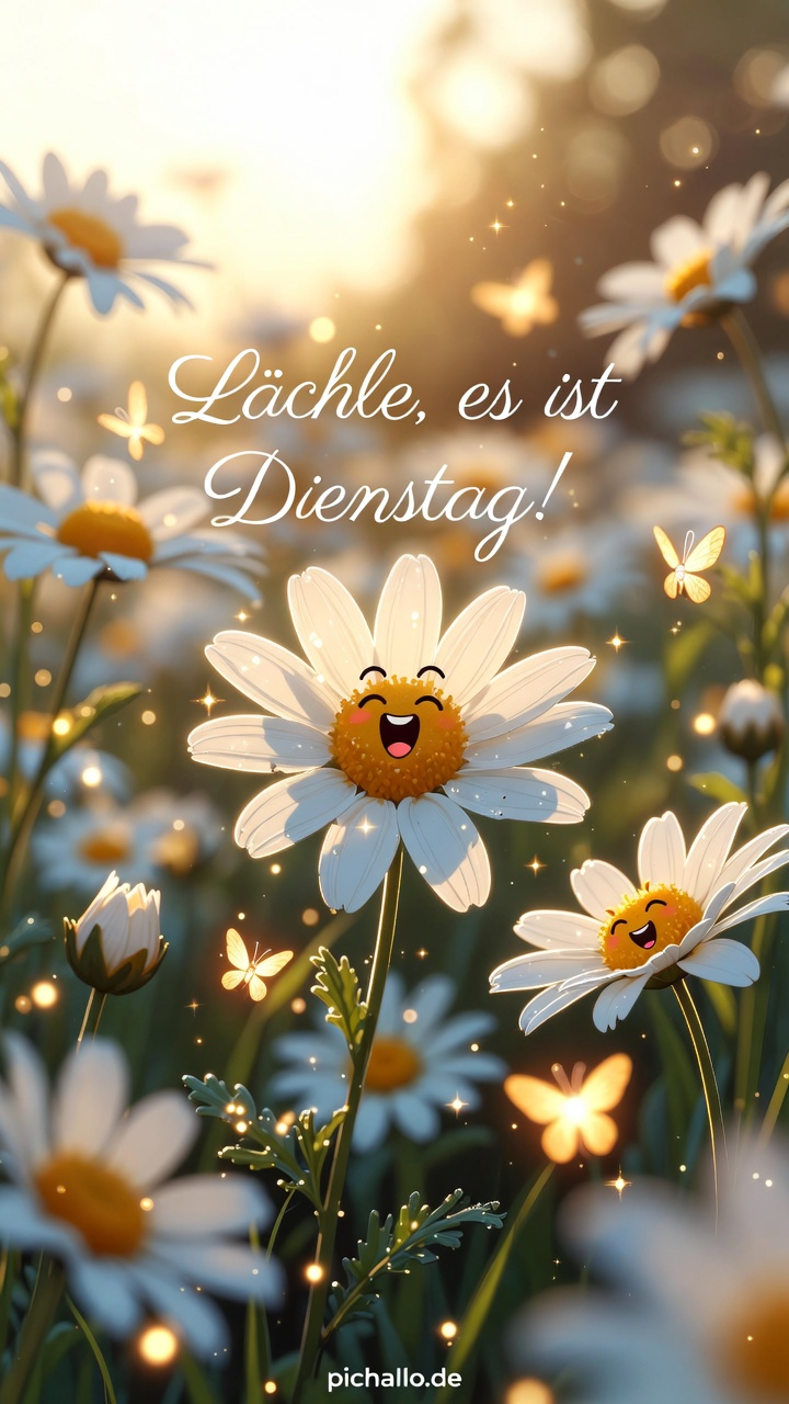 Fantasie Gänseblümchen Bilder zum Dienstag