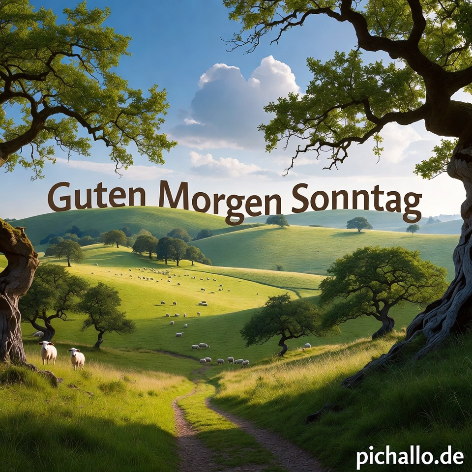 Friedliche Hügellandschaft Bilder