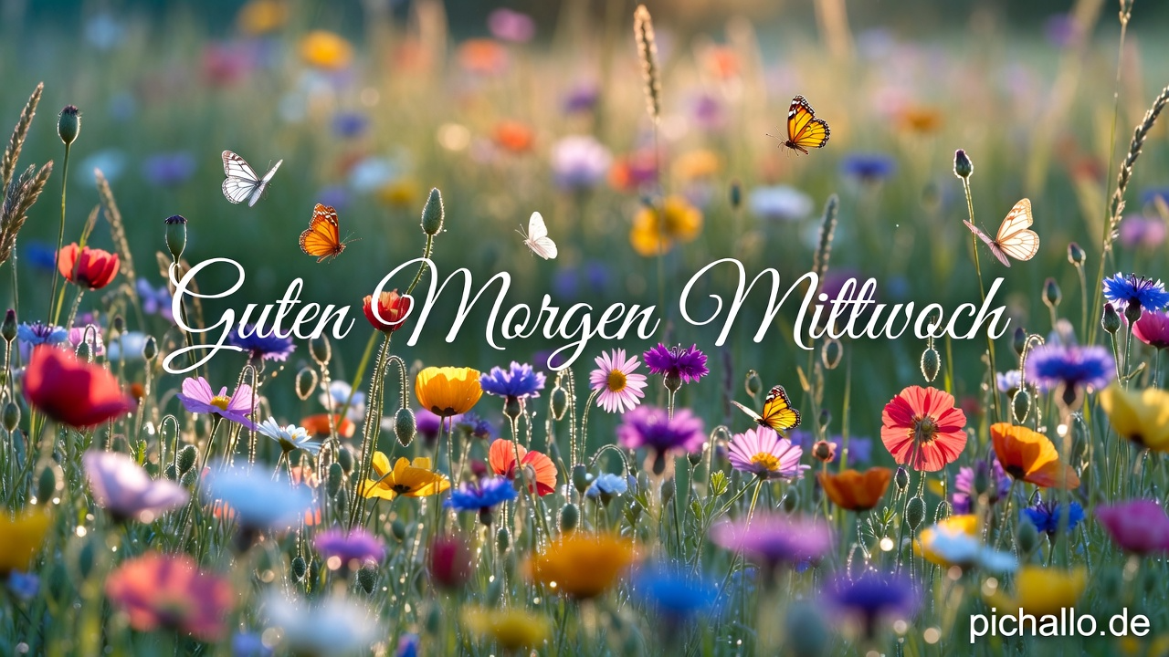 Friedliche Wildblumen Wiese Bilder