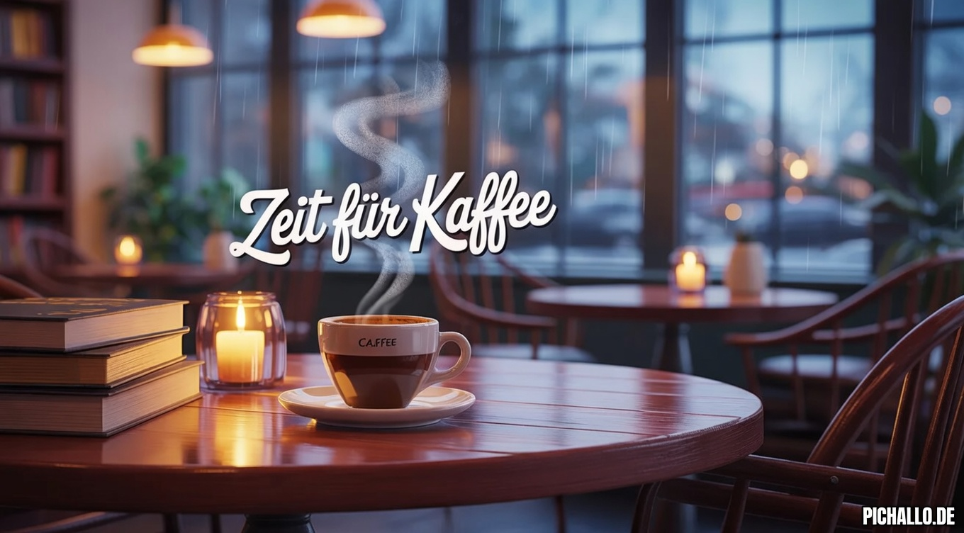 Gemütliche Café Kaffee Bilder für WhatsApp