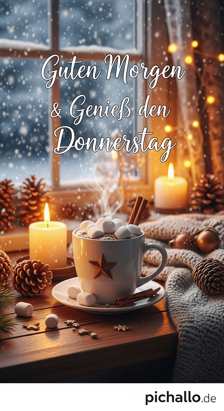 Gemütliche Kakao Bilder für den Winterdonnerstag