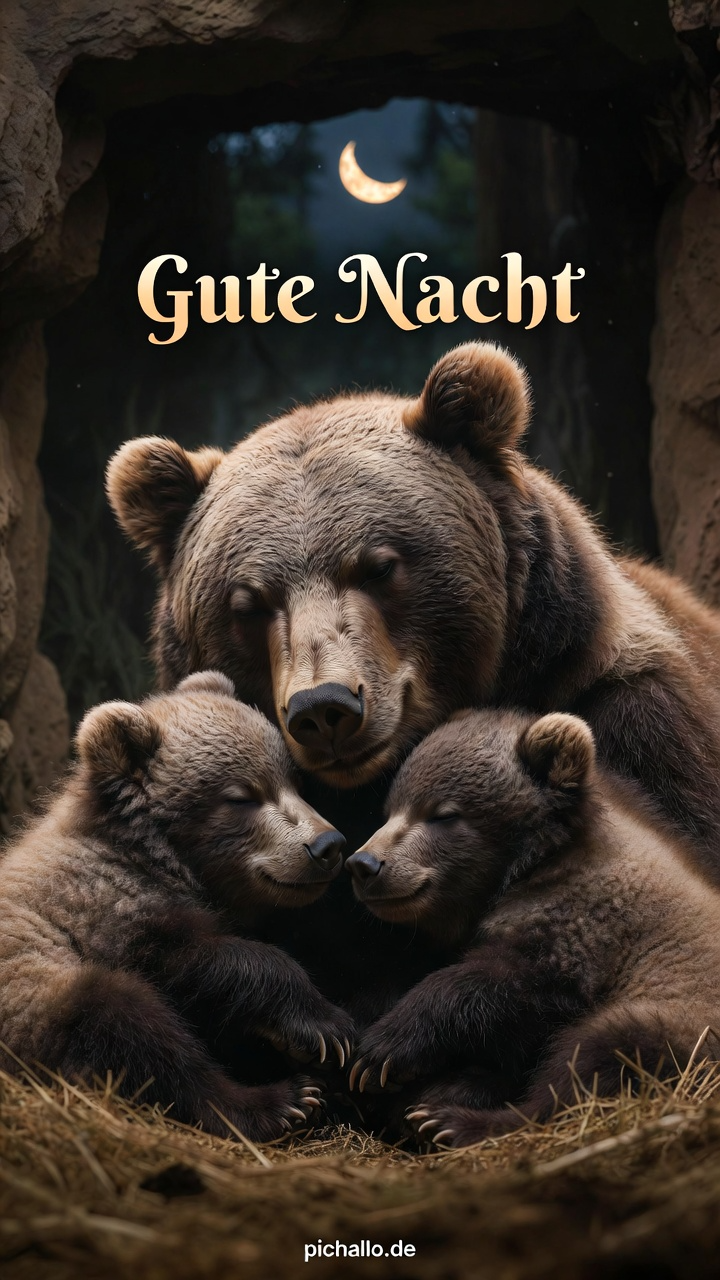 Gute Nacht Bilder Bärenfamilie