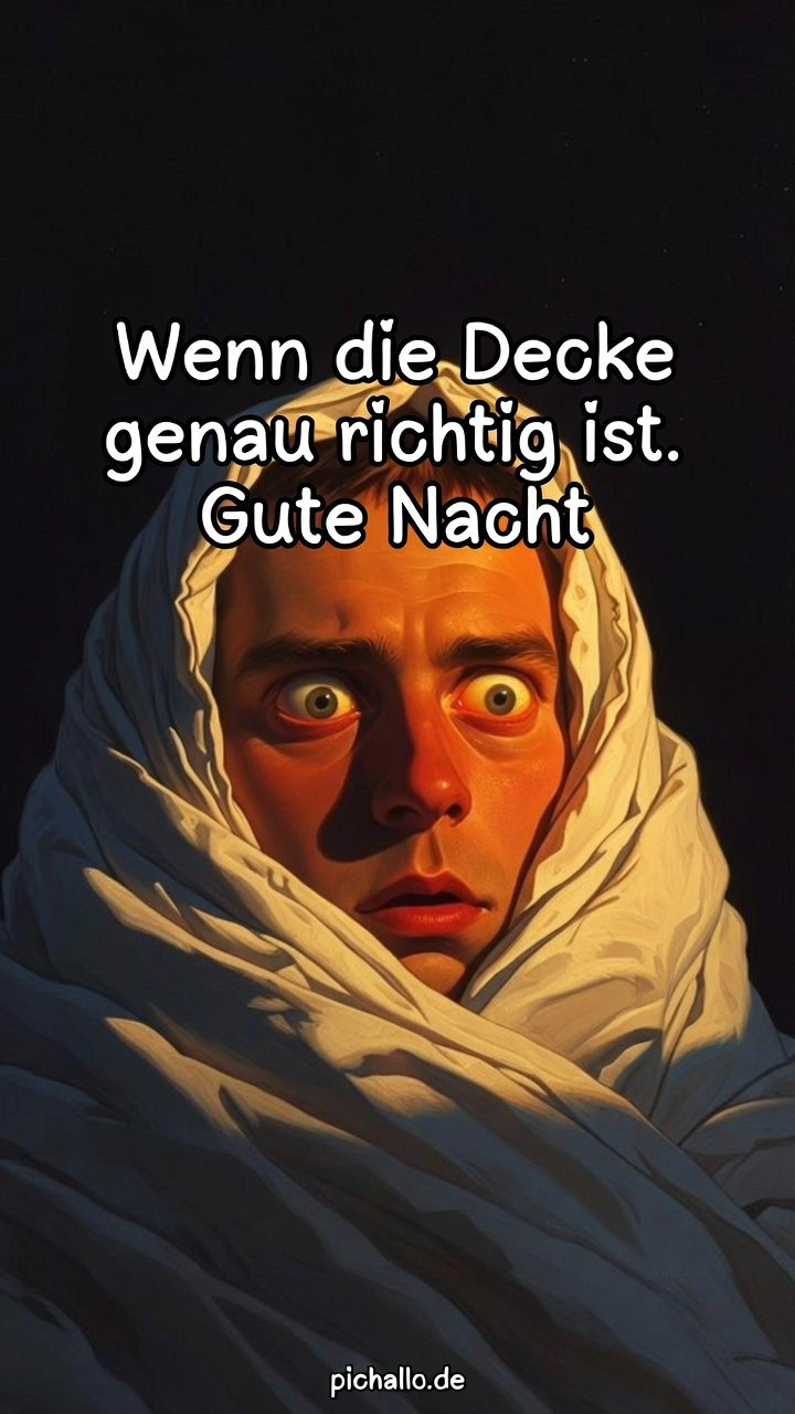 Gute Nacht Bilder Decke Genau Richtig