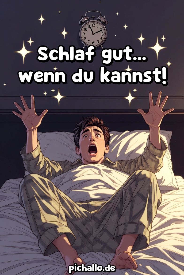 Gute Nacht Bilder Lustig „Schlaf Gut Wenn Du Kannst“