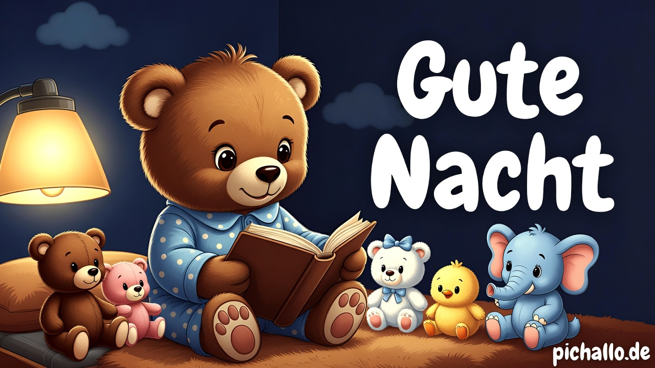 Gute Nacht Bilder Teddybär Vorlesen
