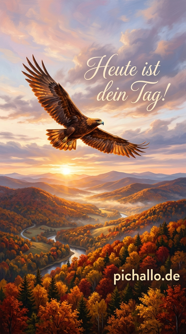 Herbstliche Adler Bilder voller Stärke