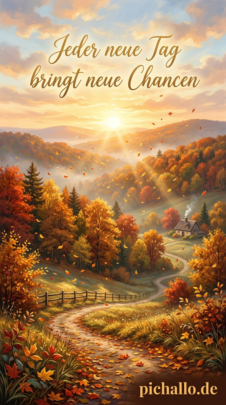 Inspirierende Herbst Sonnenaufgang Bilder für den Donnerstag
