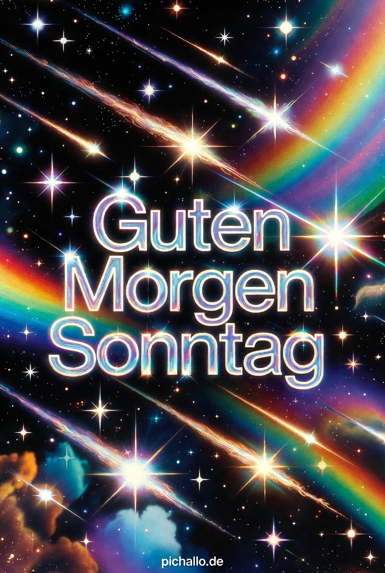 Kosmos Sterne und Regenbogen Traum Bilder