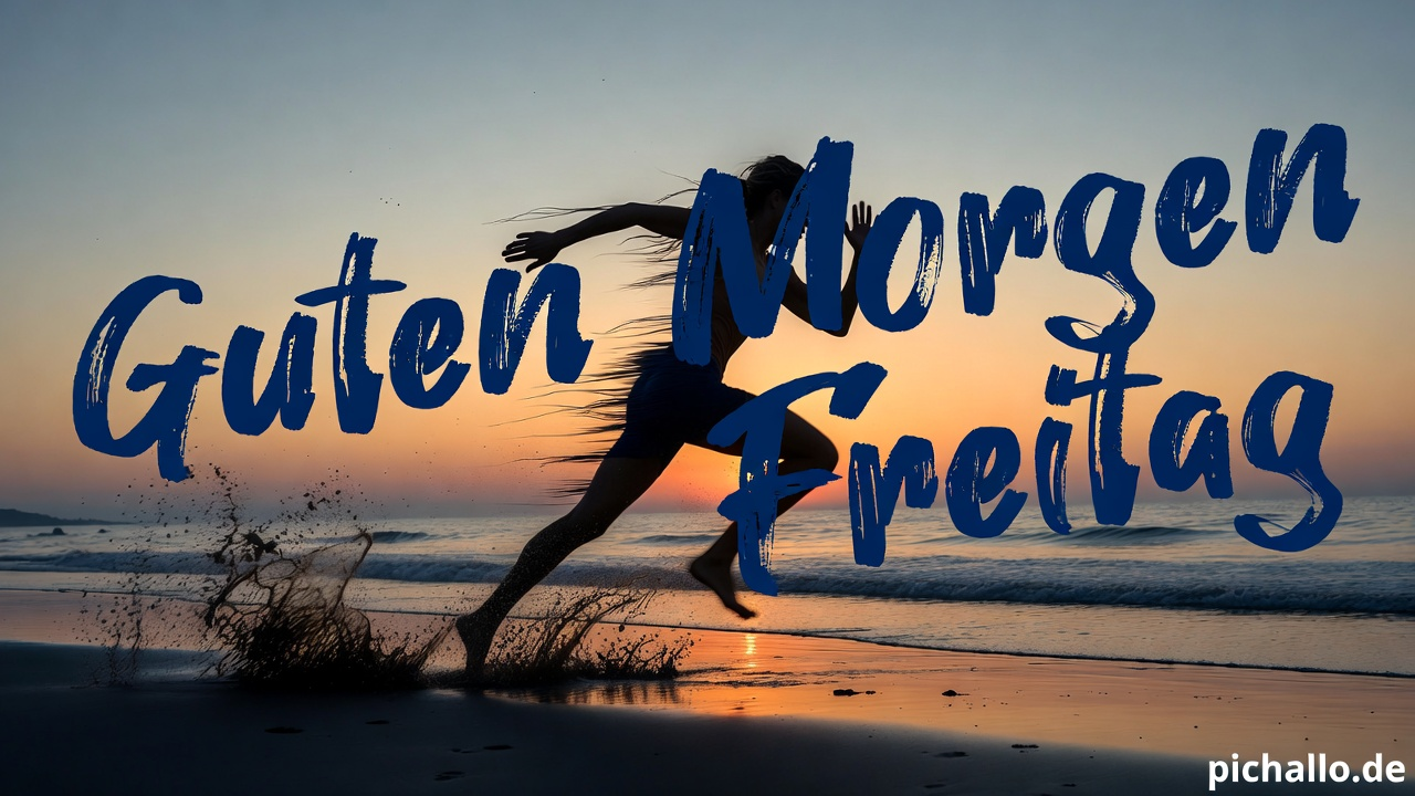 Läufer am Strand bei Tagesanbruch