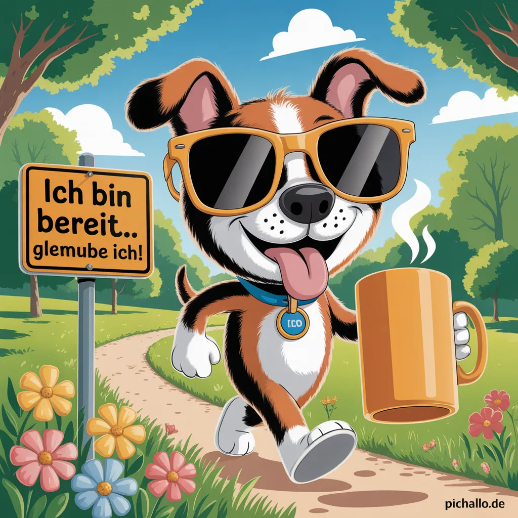 Lustige Hunde Bilder mit Donnerstag Humor