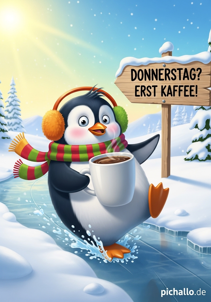 Lustige Pinguin Bilder für einen frostigen Donnerstag