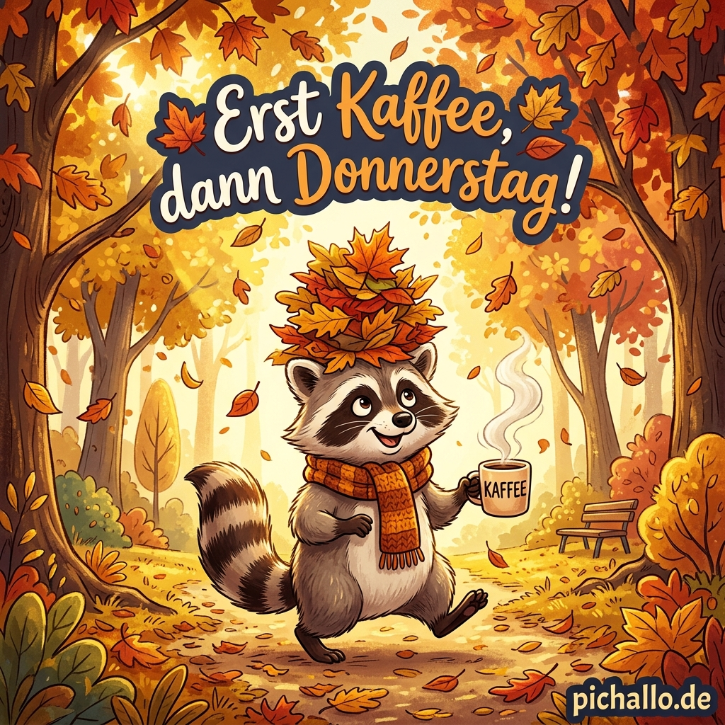 Lustige Waschbär Bilder für den Donnerstagmorgen