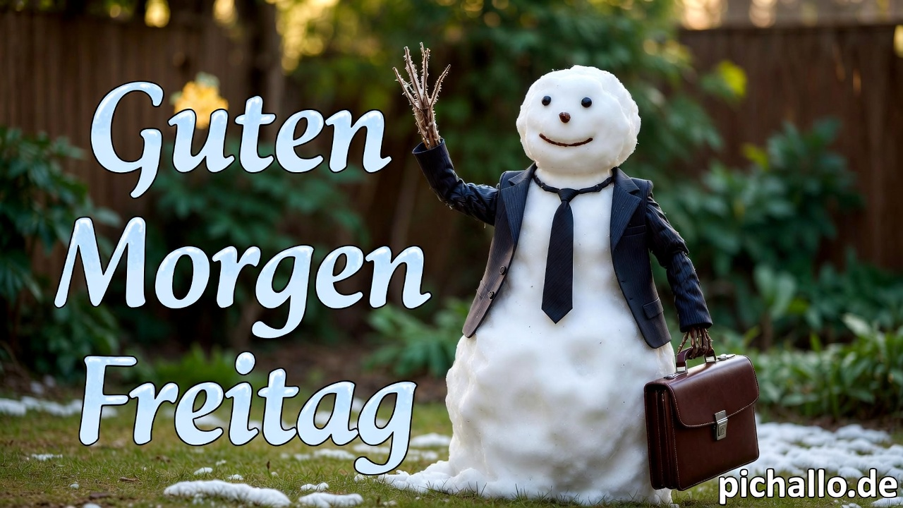 Lustiger Schneemann im Anzug