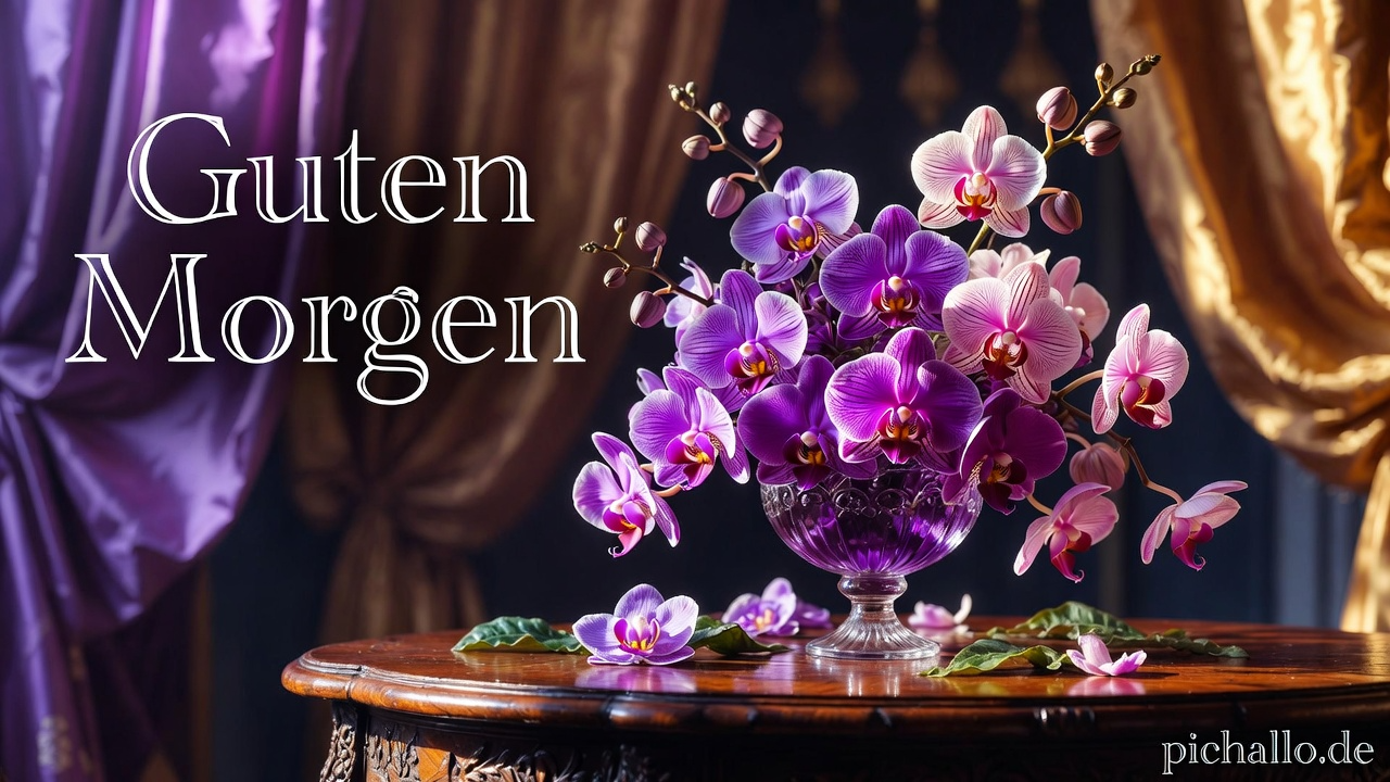 Luxuriöses Orchideen Arrangement Bilder