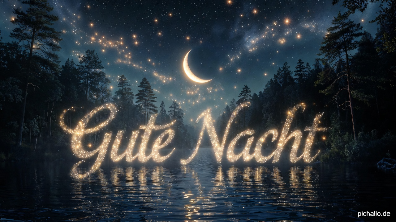 Magischer See Mondspiegelung Bilder