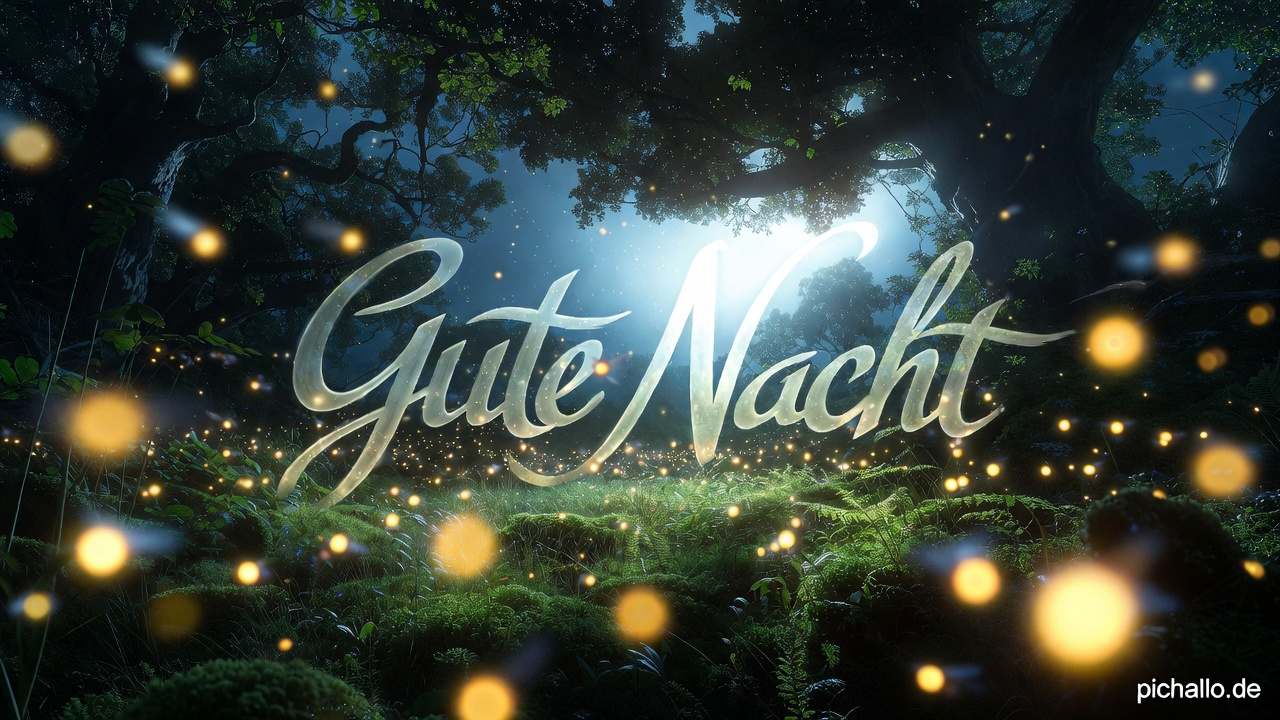 Magischer Wald Glühwürmchen Bilder