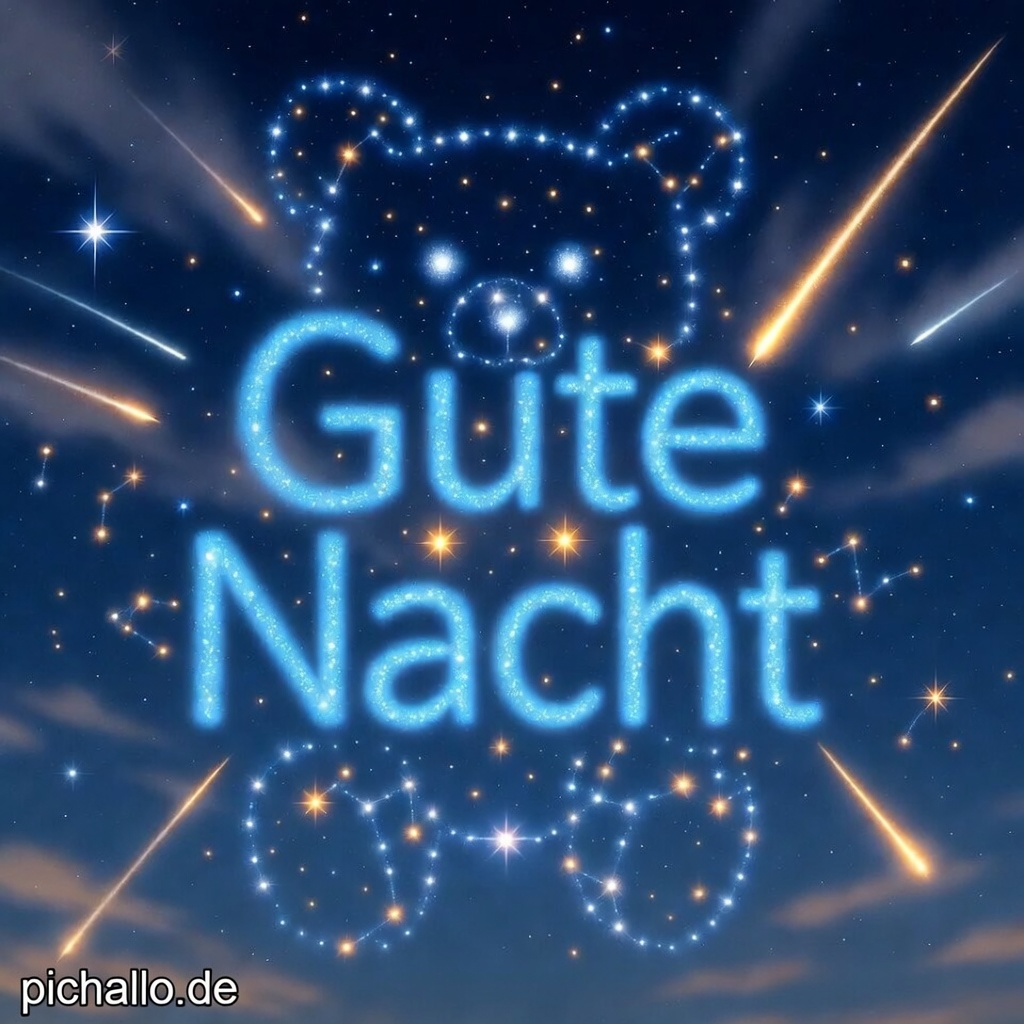 Meteorregen Sternenhimmel Gute Nacht Bilder