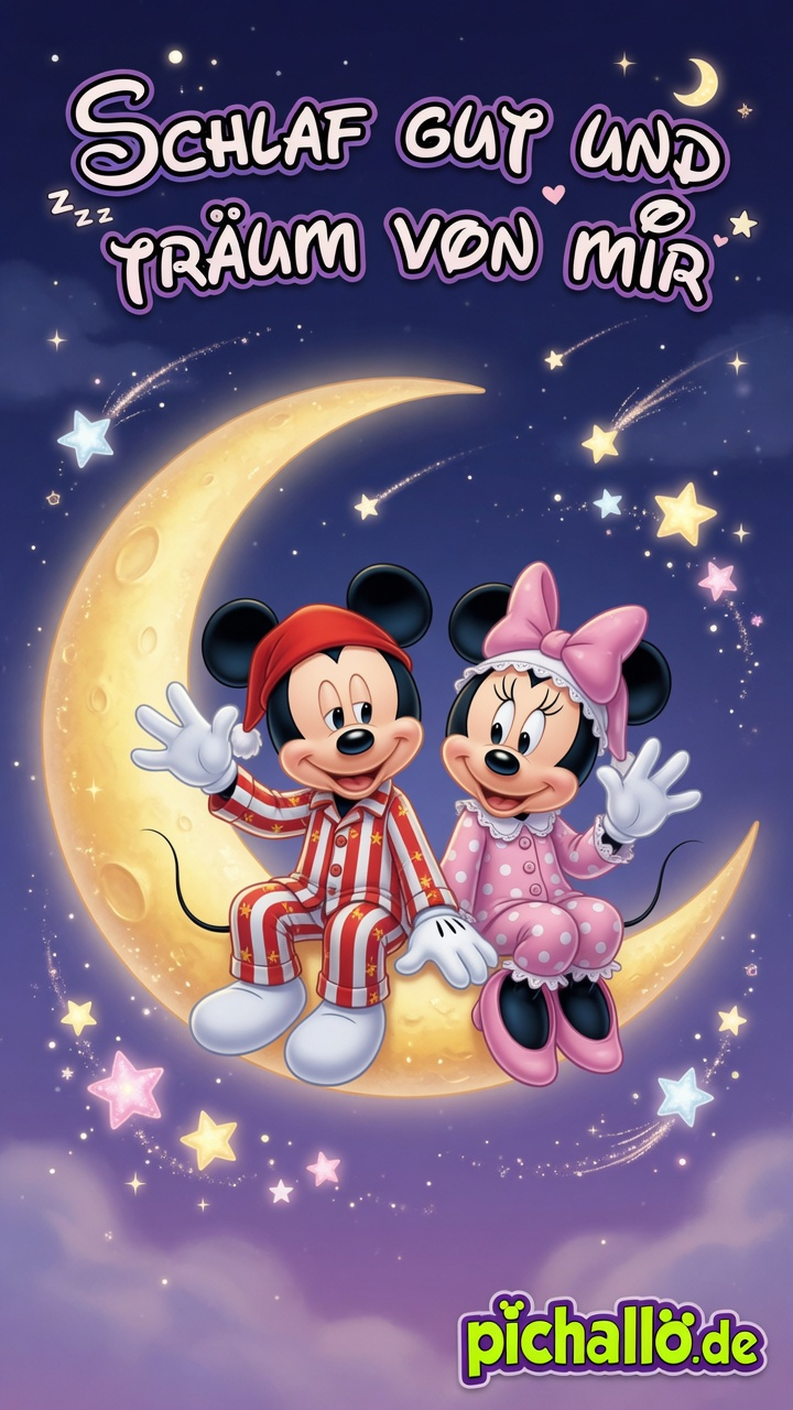 Mickey und Minnie Gute Nacht Bilder