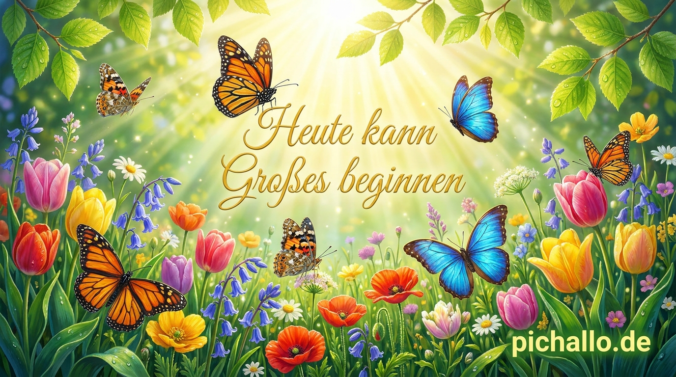 Motivierende Schmetterling Bilder voller Frühlingsenergie