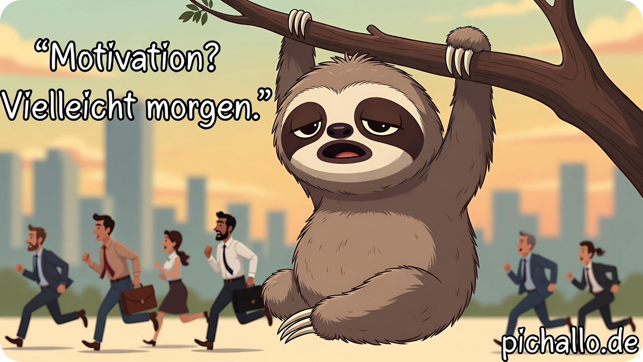Müde Faultier Bilder mit Dienstag Humor