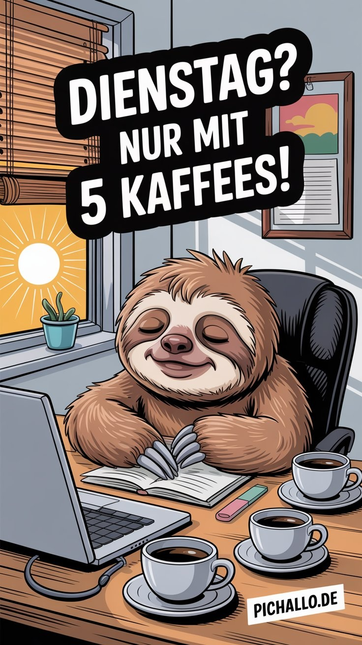 Müde Faultier Kaffee Meme Bilder