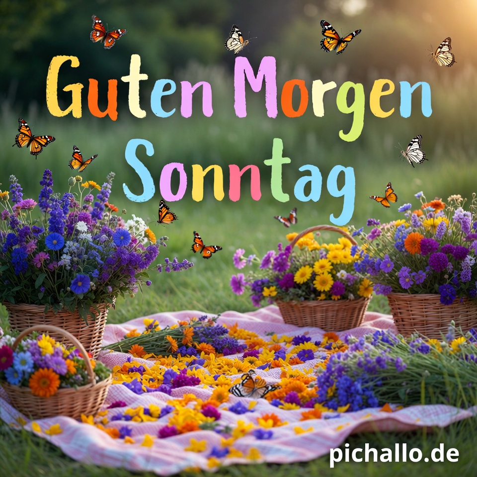 Picknickdecke Wildblumen Bilder