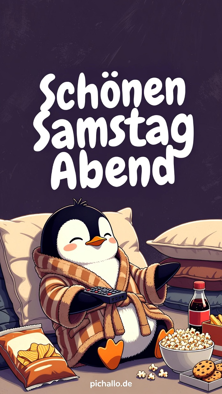 Pinguin Bademantel Abend Bilder