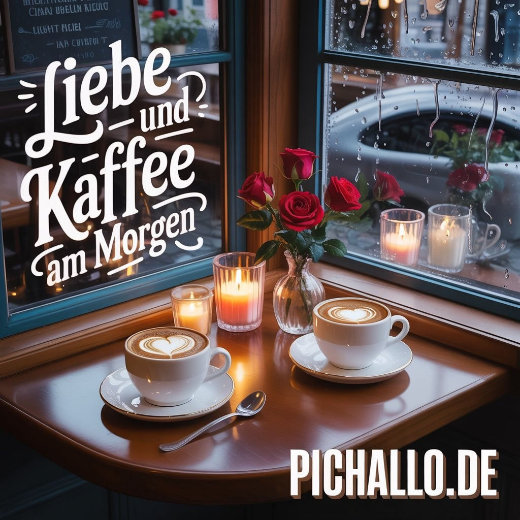 Romantische Café Kaffee Bilder für Paare