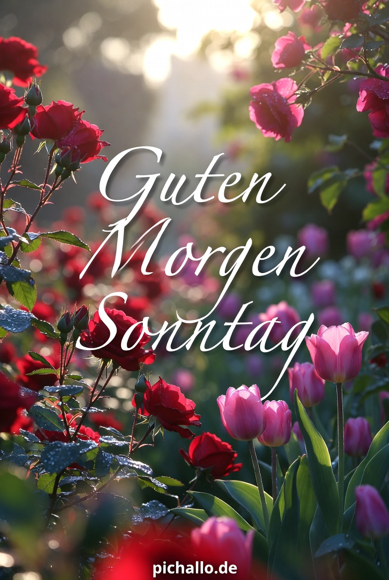 Romantische Rosen Garten Morgen Bilder