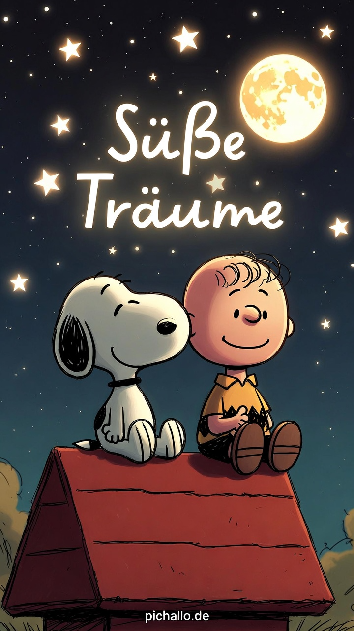 Romantische Snoopy Sternenhimmel Bilder