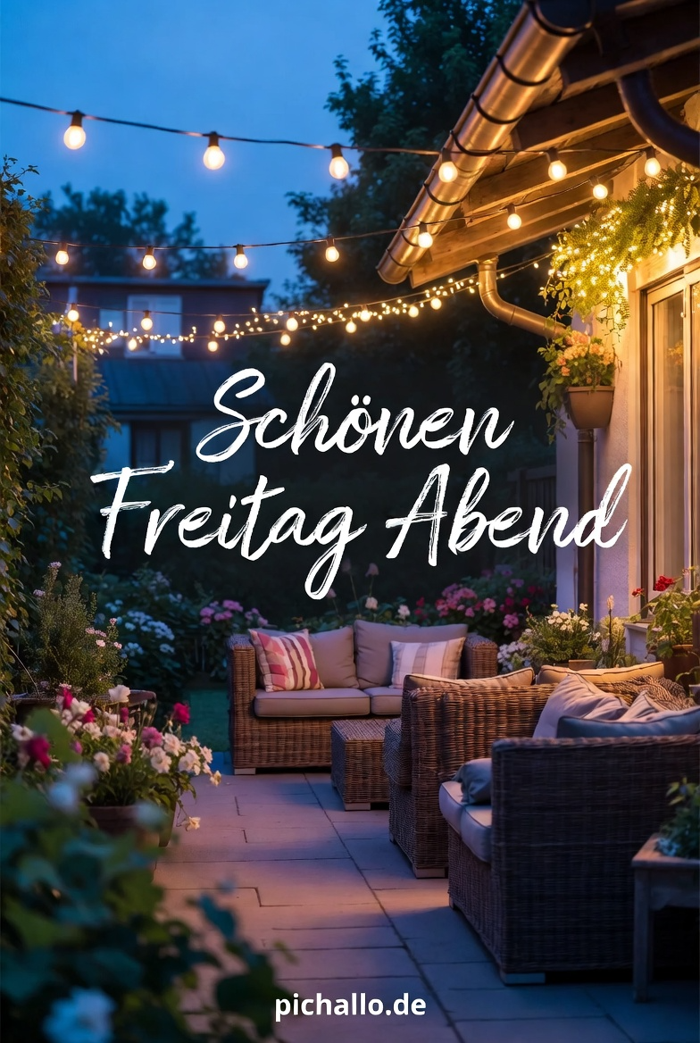 Romantische Terrasse Lichterketten Bilder