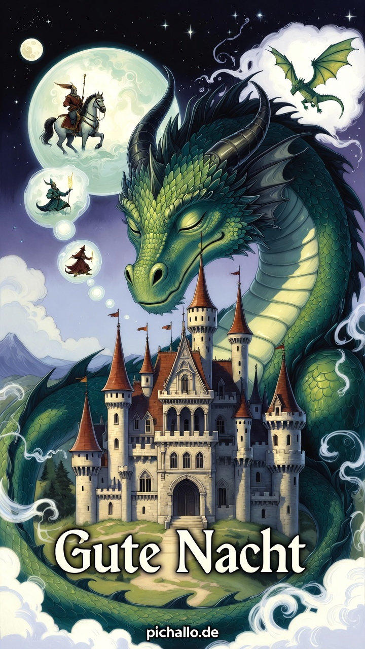Schlafender Drache Gute Nacht Bilder