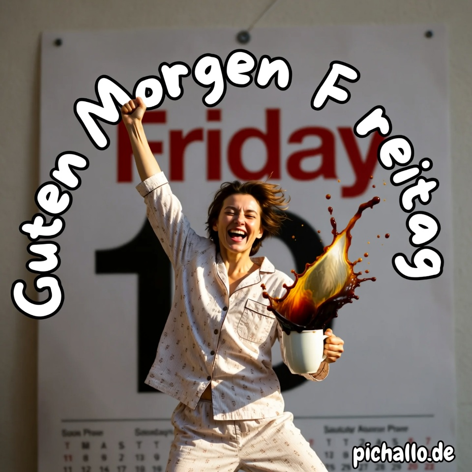 Siegestanz im Pyjama am Freitag