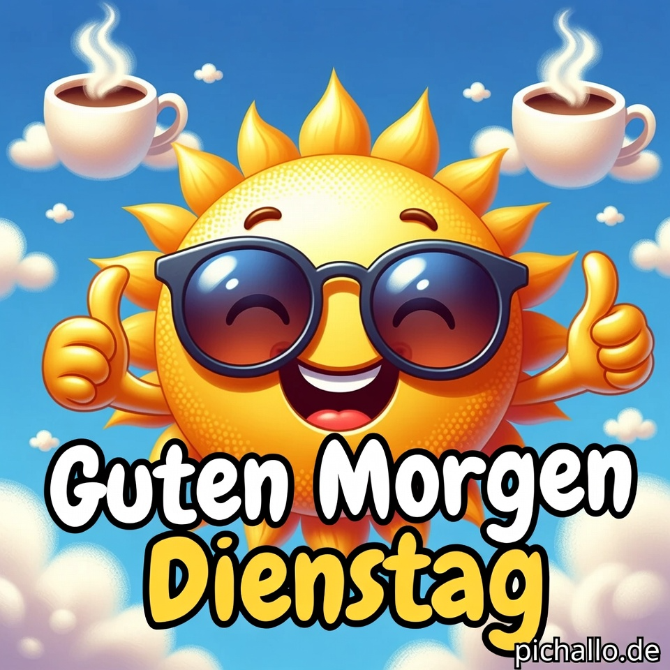 Sonnige Laune Dienstag Bilder