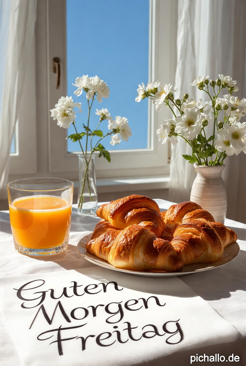 Sonniges Freitagsfrühstück voller Energie