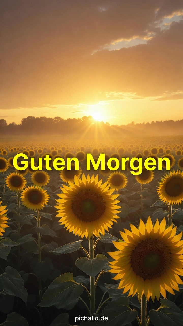 Strahlendes Sonnenblumen Feld Bilder
