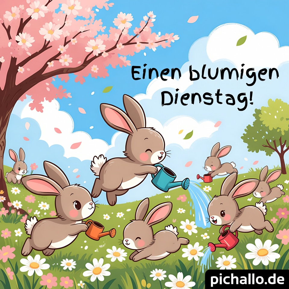 Süße Hasen Frühlingsblumen Bilder