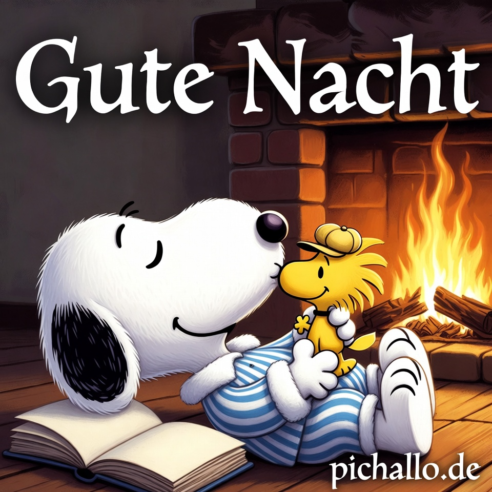 Süße Snoopy Vorlesestunde mit Woodstock Bilder