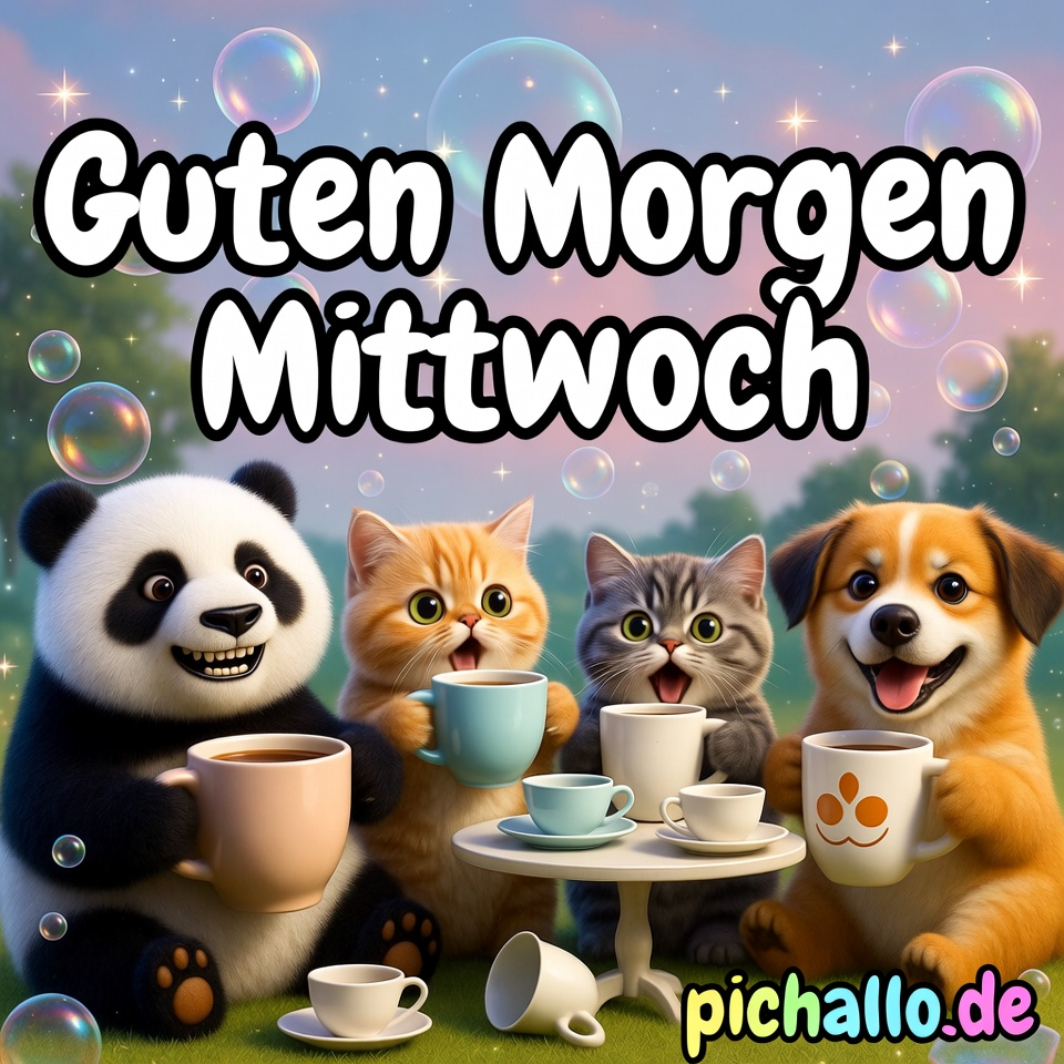 Tier Tee-Party Bilder