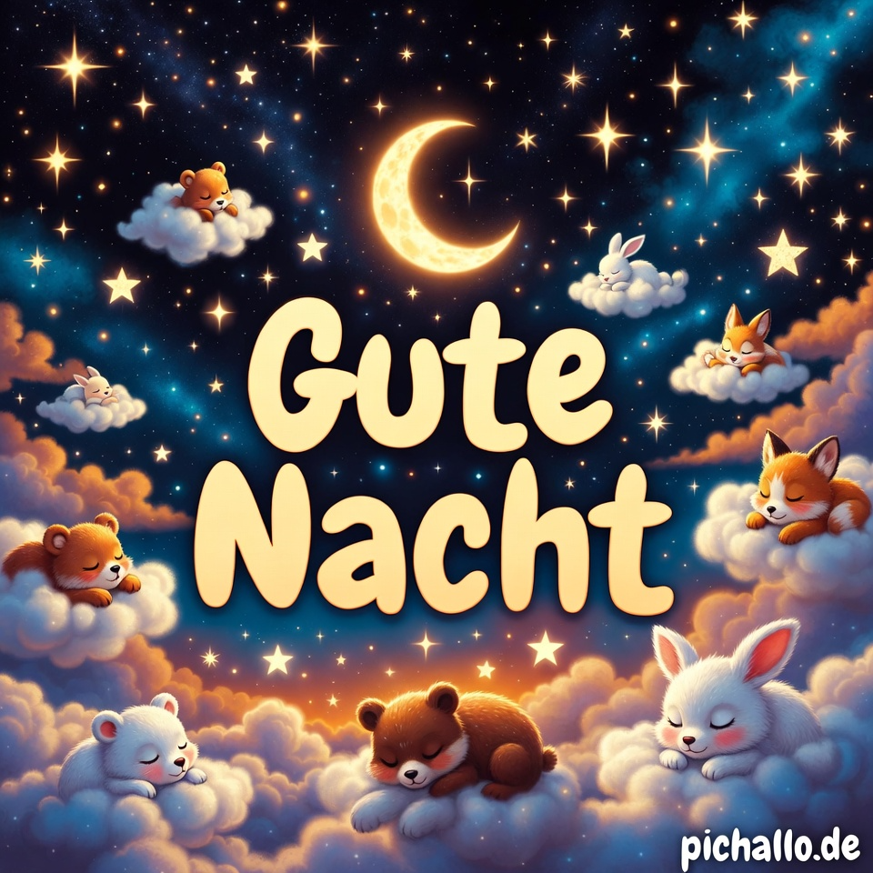 Träumerischer Sternenhimmel Tiere Bilder