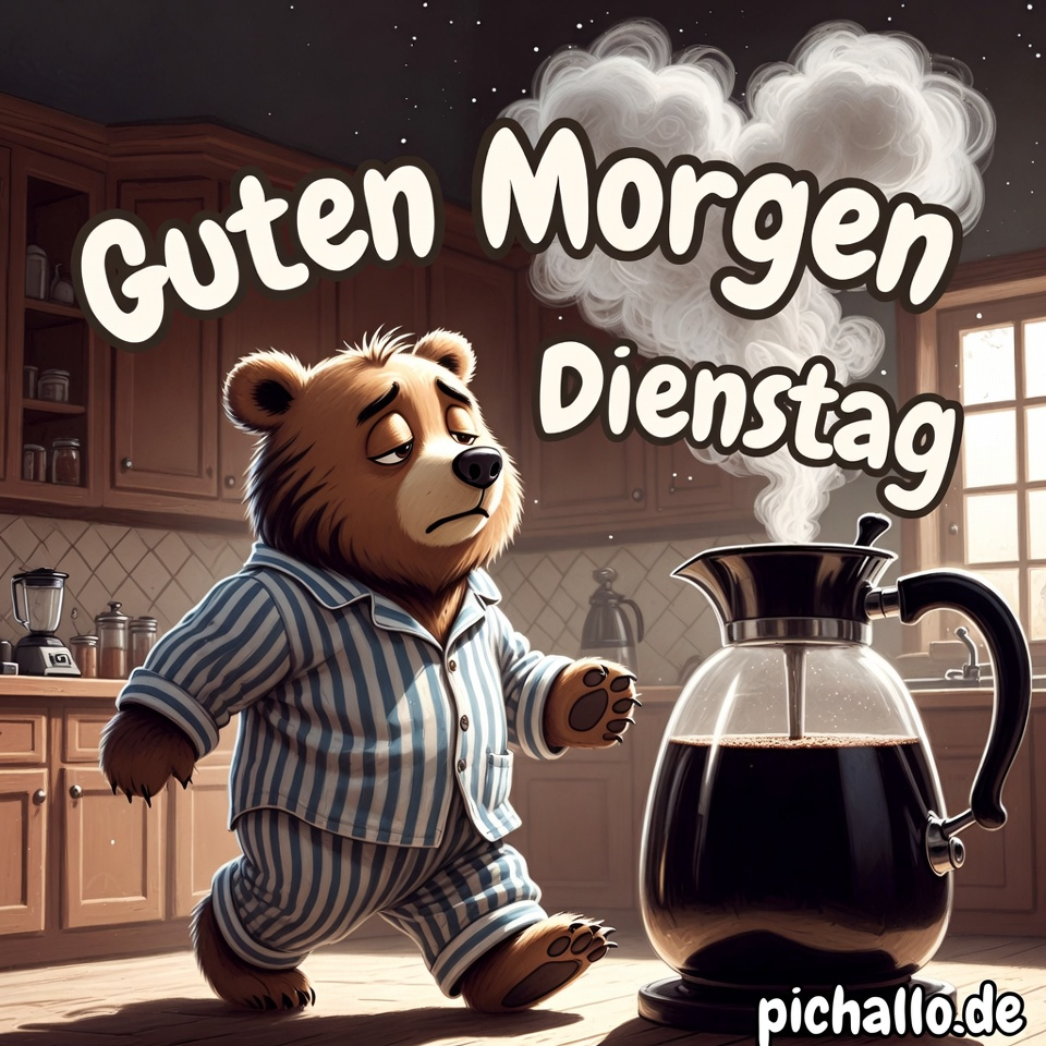 Verschlafener Bär Dienstag Bilder