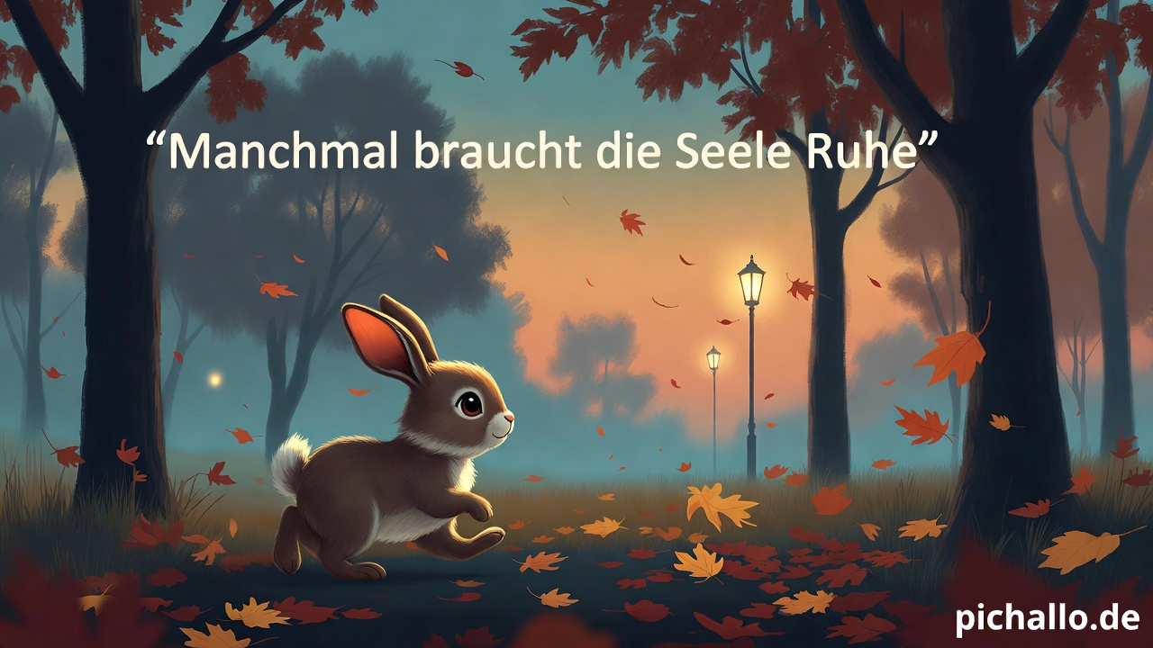 Verträumte Hasen Bilder im Herbstpark