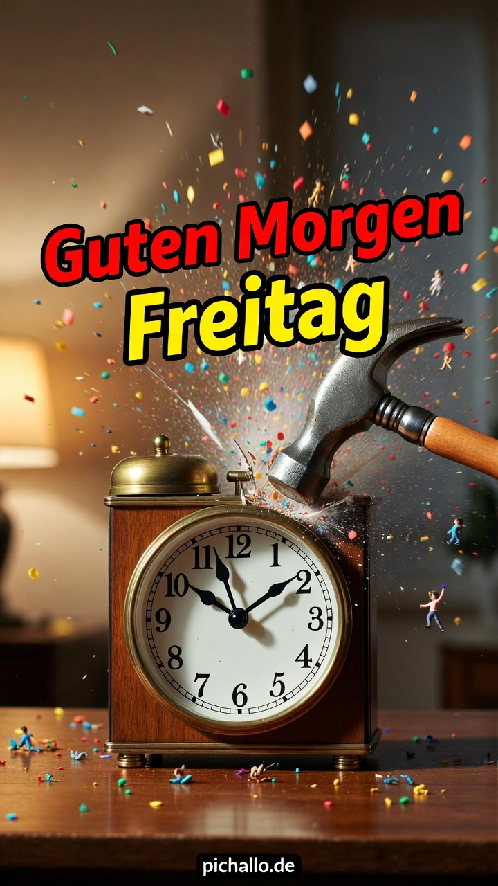 Wecker wird zerschmettert – Endlich Freitag!