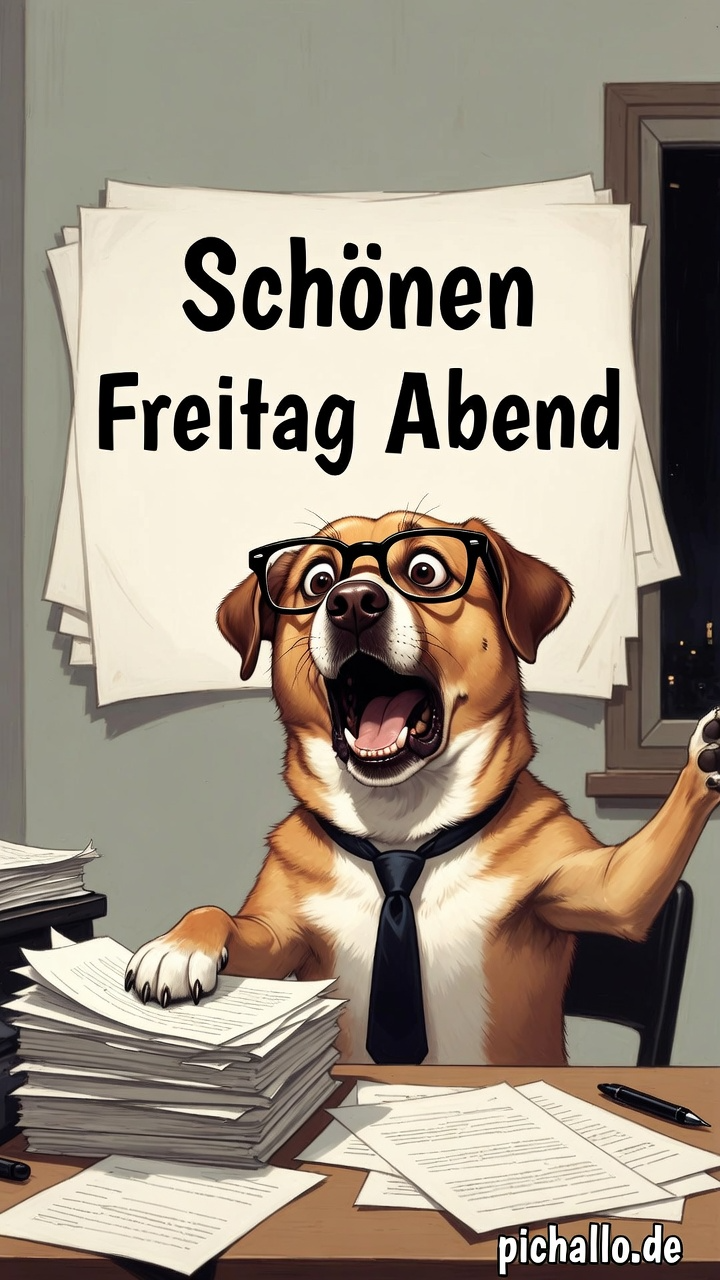 Witziger Büro Hund Bilder