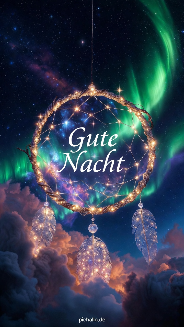 Zauberhafte Gute Nacht Bilder mit Traumfänger