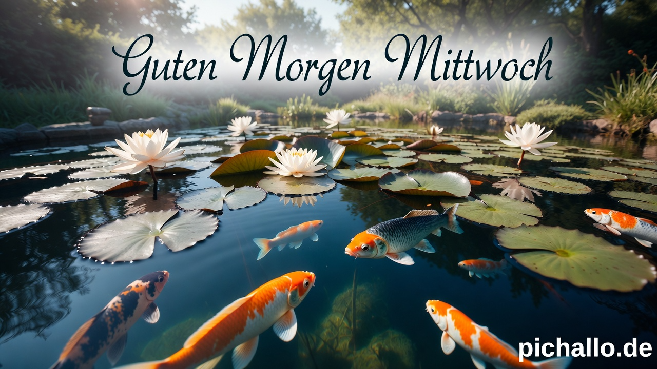 Zen-Gartenteich Seerosen Bilder